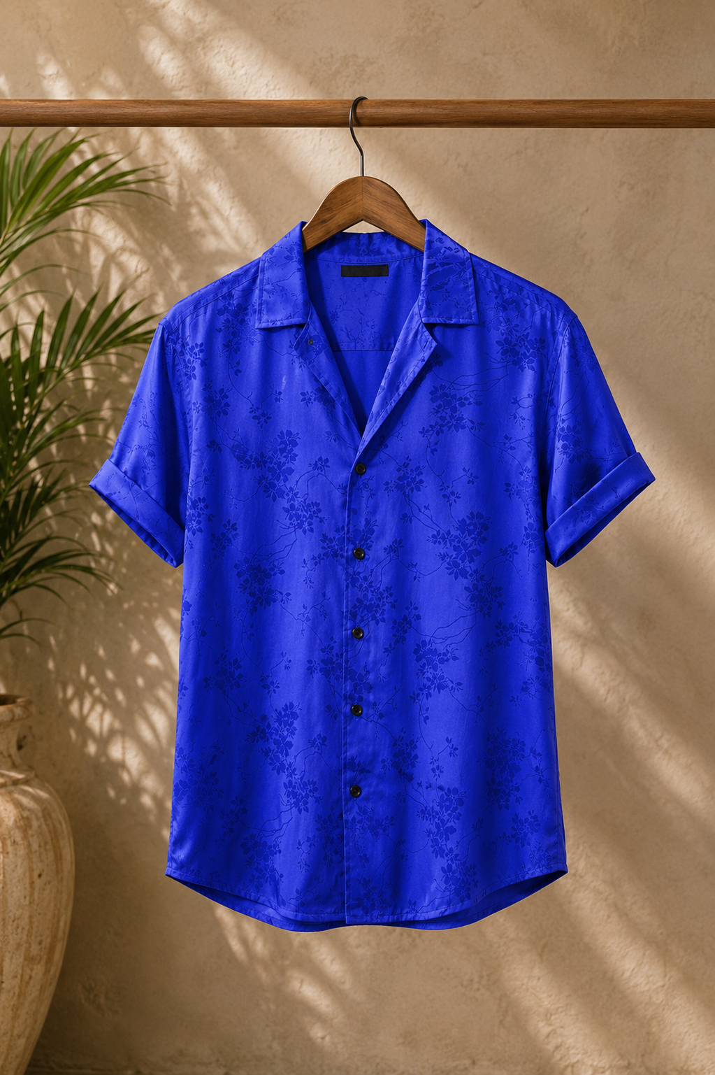 Camisa floral bordada
