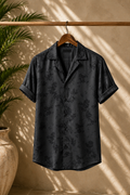 Camisa floral bordada