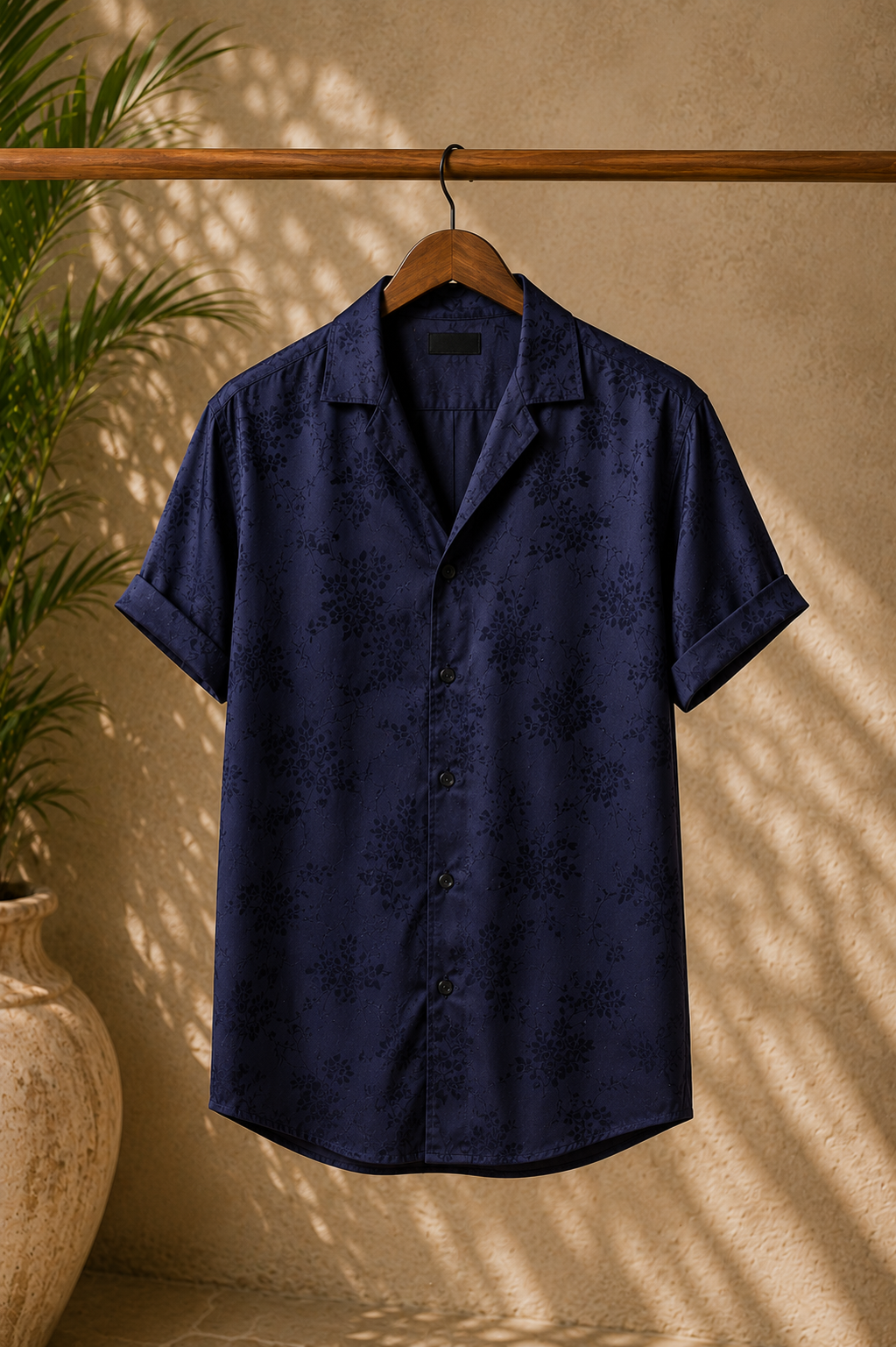 Camisa floral bordada