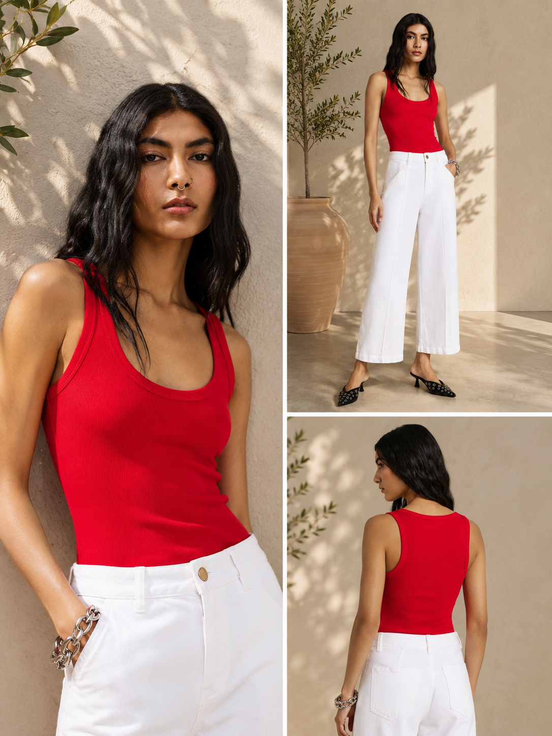 Top con escote amplio