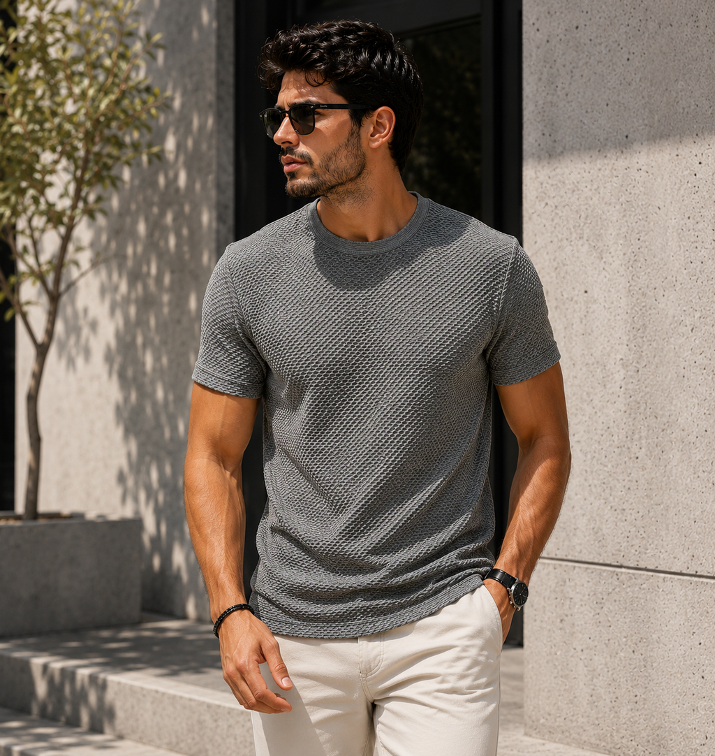 Camiseta Premium de Seda para Hombre