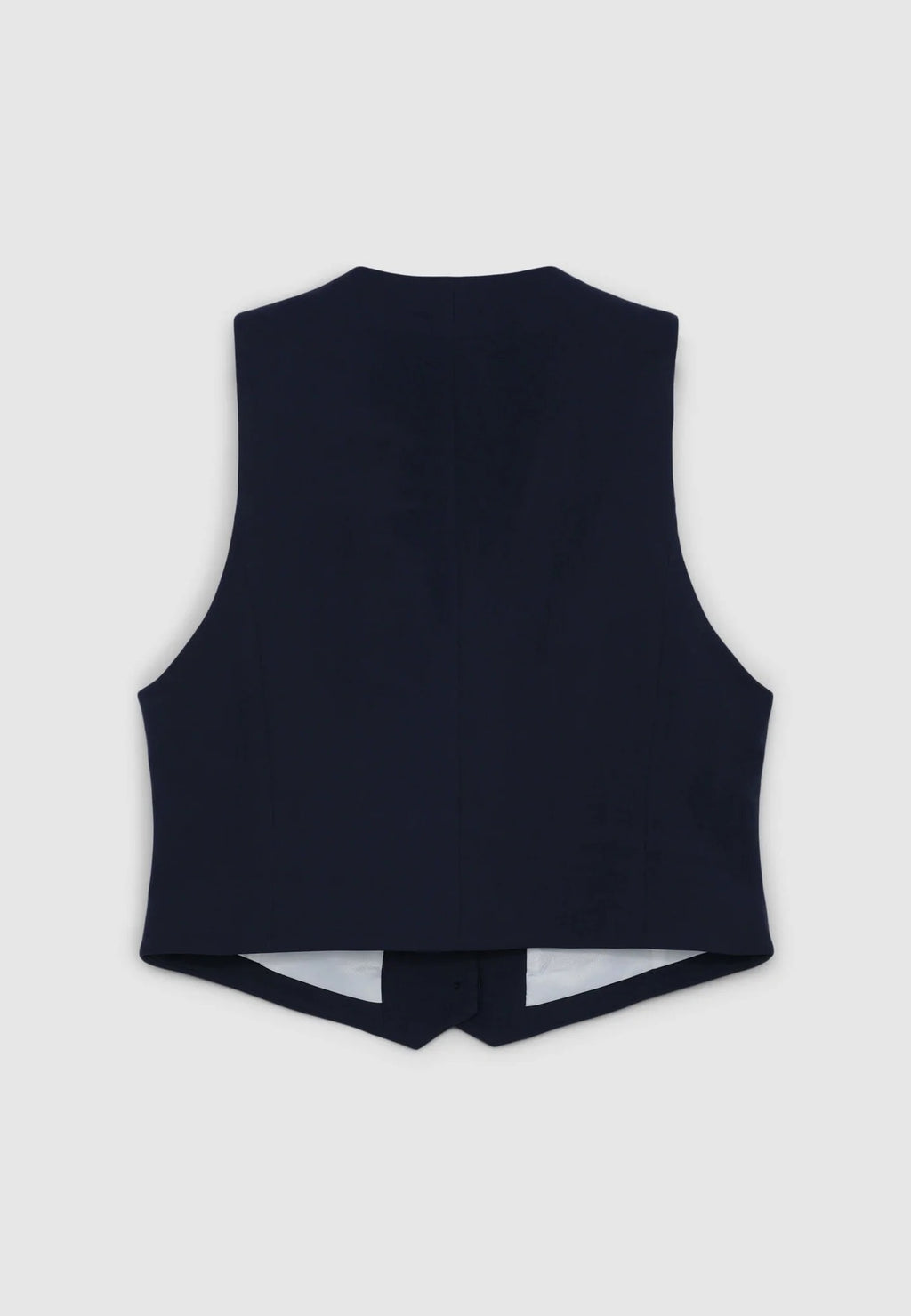 Chaleco cropped de color liso