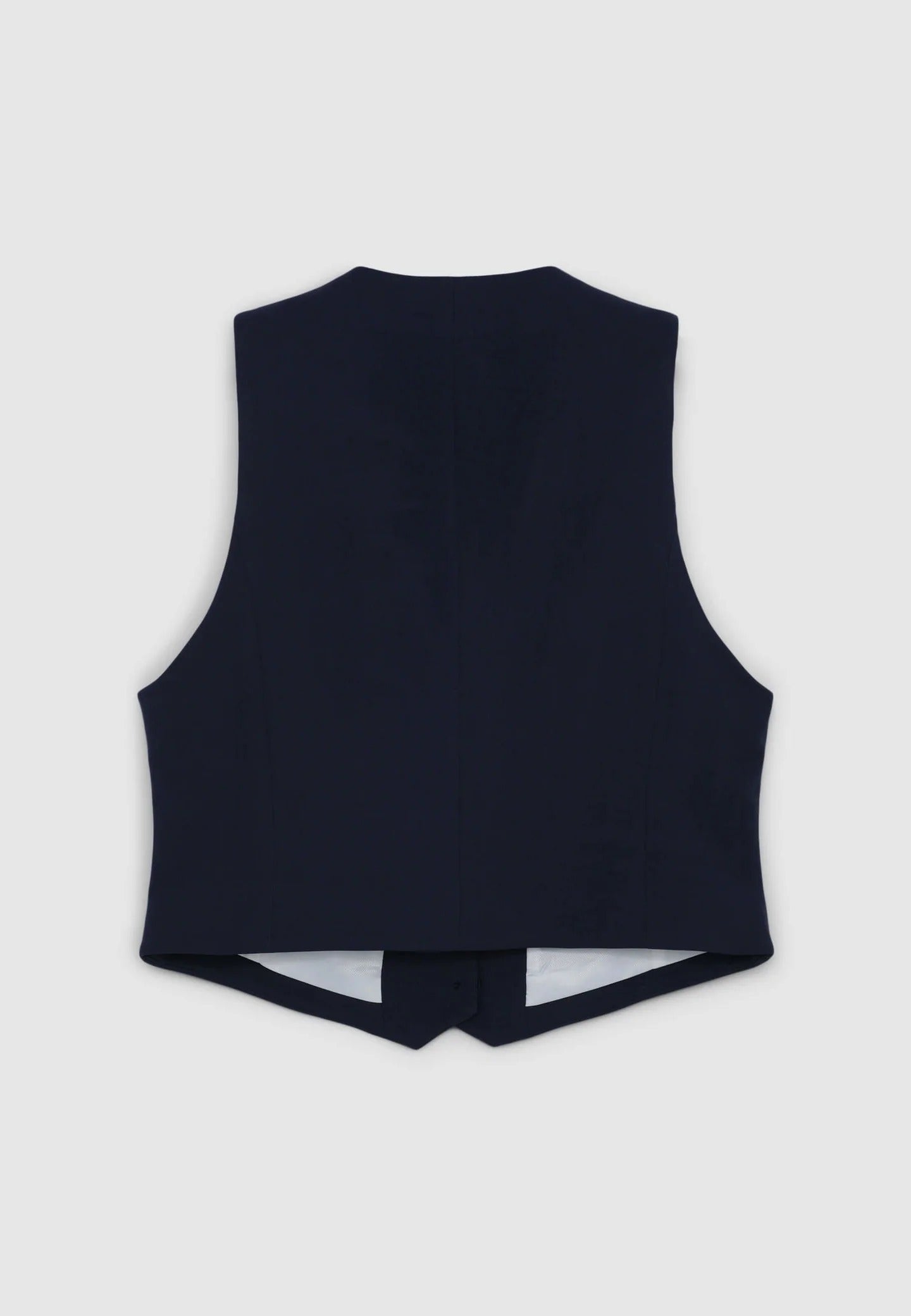 Chaleco cropped de color liso