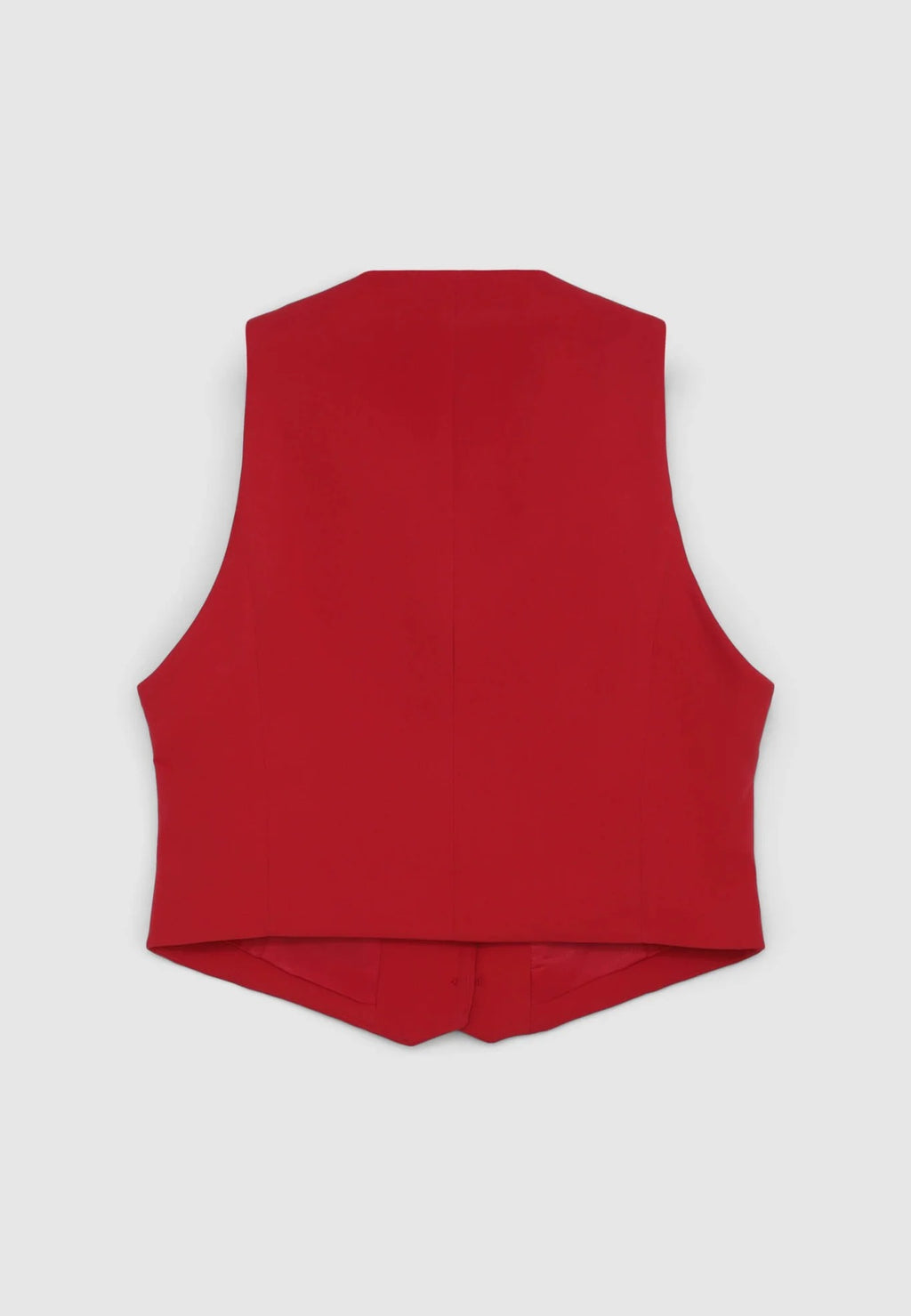 Chaleco cropped de color liso