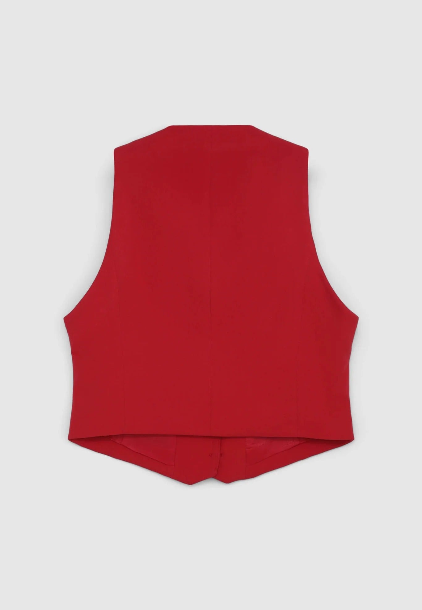 Chaleco cropped de color liso