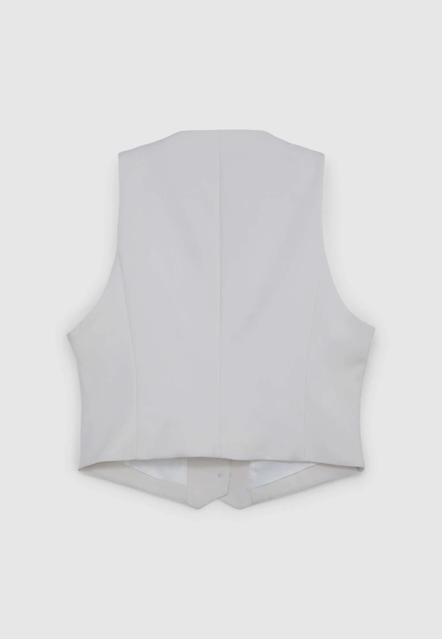 Chaleco cropped de color liso