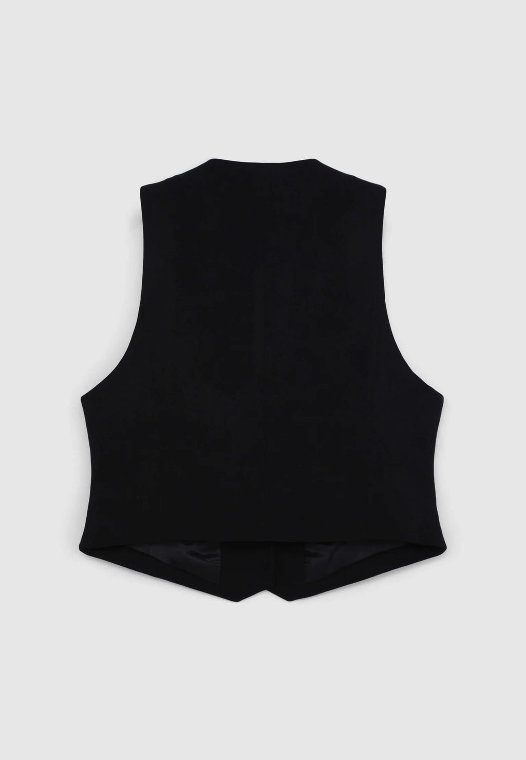 Chaleco cropped de color liso