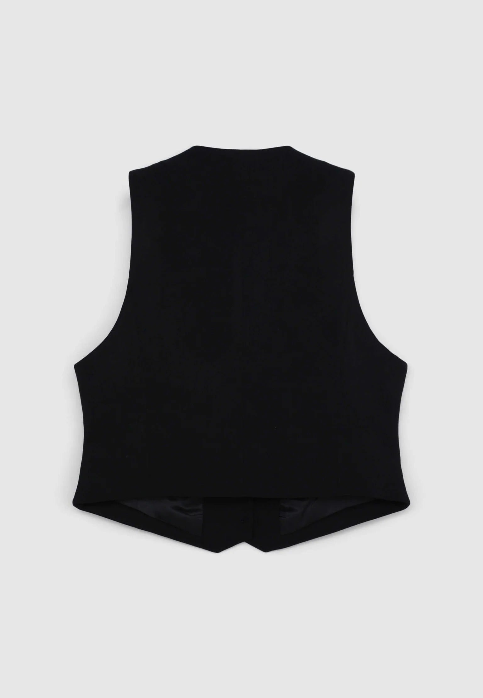 Chaleco cropped de color liso